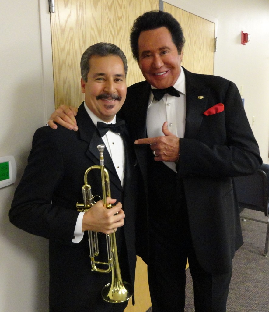 Wayne Newton with  Bobby Medina backstage before recent show!