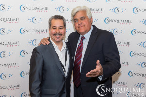 Jay Leno with Bobby Medina after a recent show